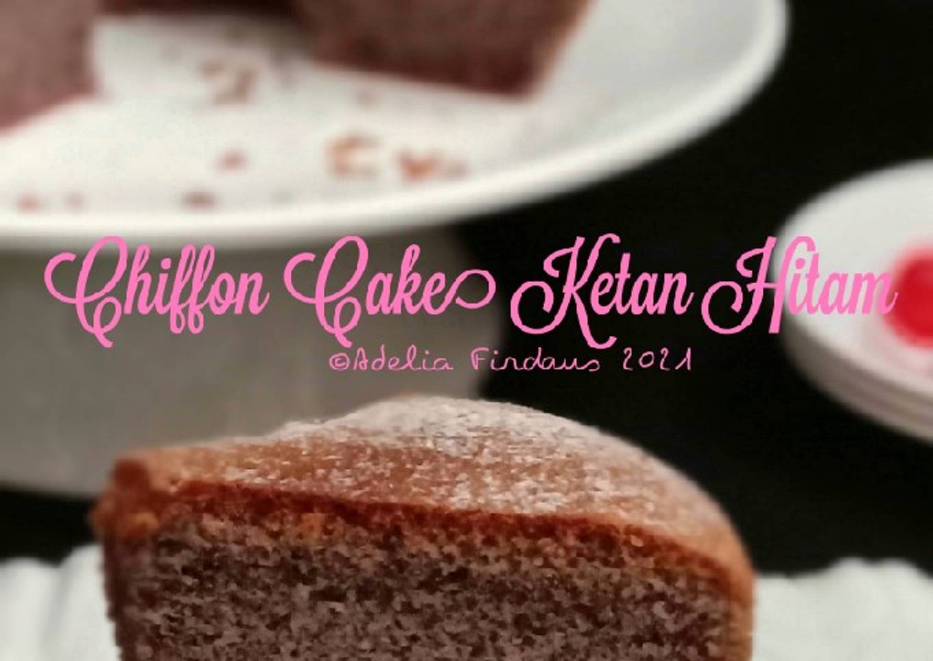 Chiffon Cake Ketan Hitam