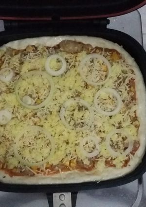 Foto resep Tuna with corn kernel happycall pizza