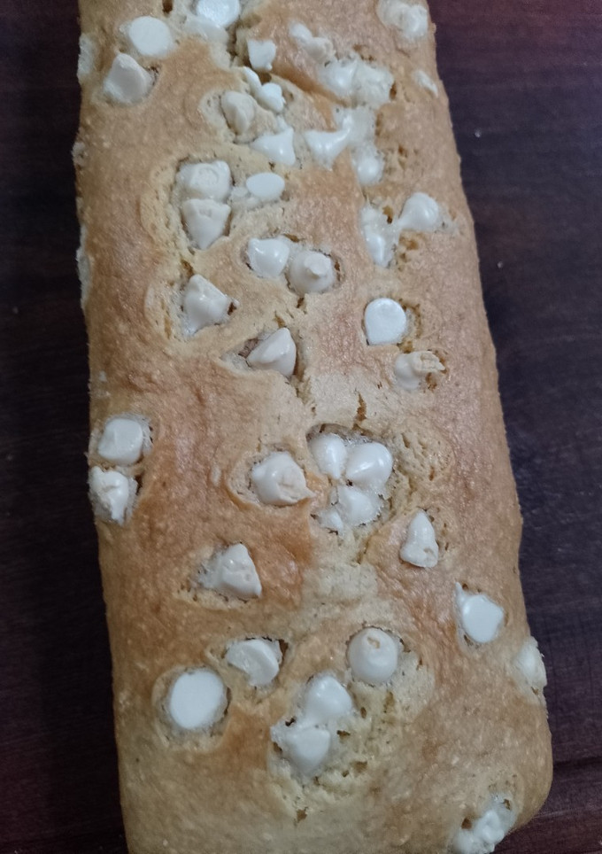 Una foto de Budín de coco y chocolate blanco (sin gluten) 💚😋