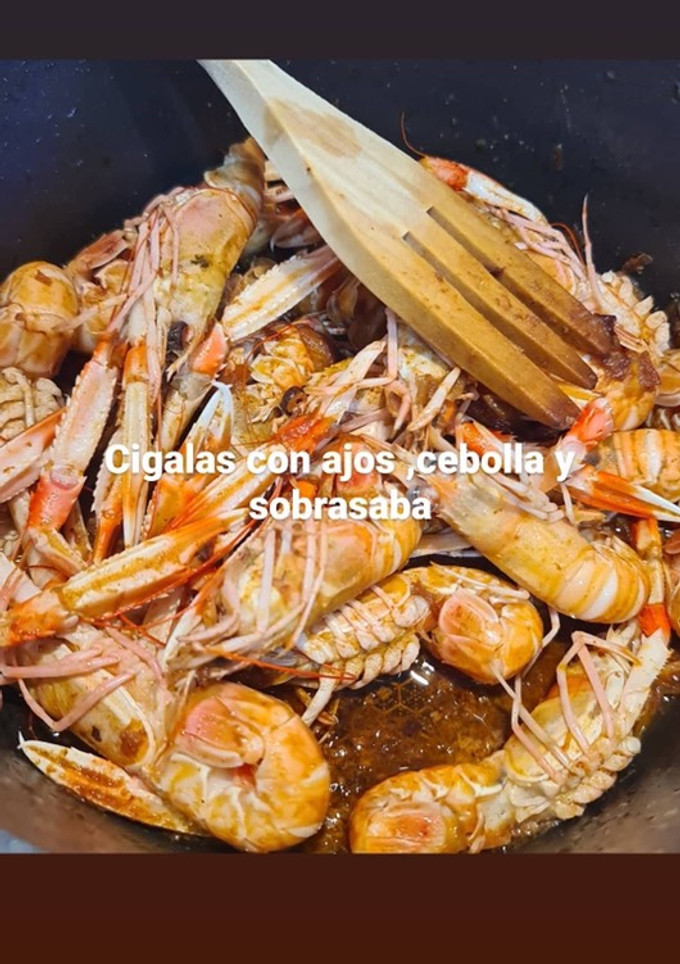 Una foto de Cigalitas con sobrasada picante