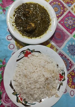 عکسی از دستور خورشت اسفناج با مرغ