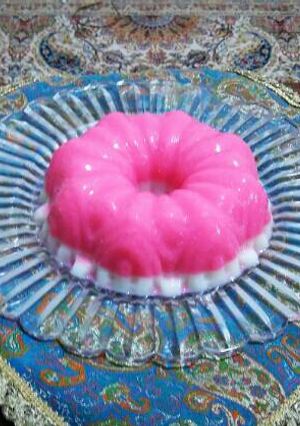 عکسی از دستور ژله بستنی رژیمی