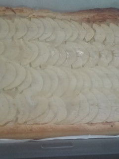 Una foto de Tarta de manzana con hojaldre