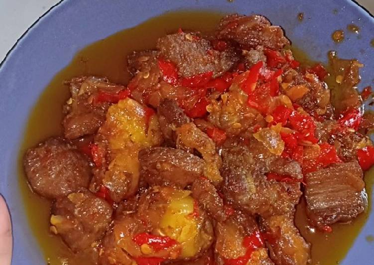 Resep: Dendeng balado Ekonomis Untuk Jualan