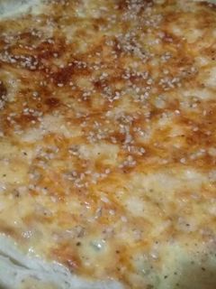 Una foto de Quiche de calabacín y berenjena
