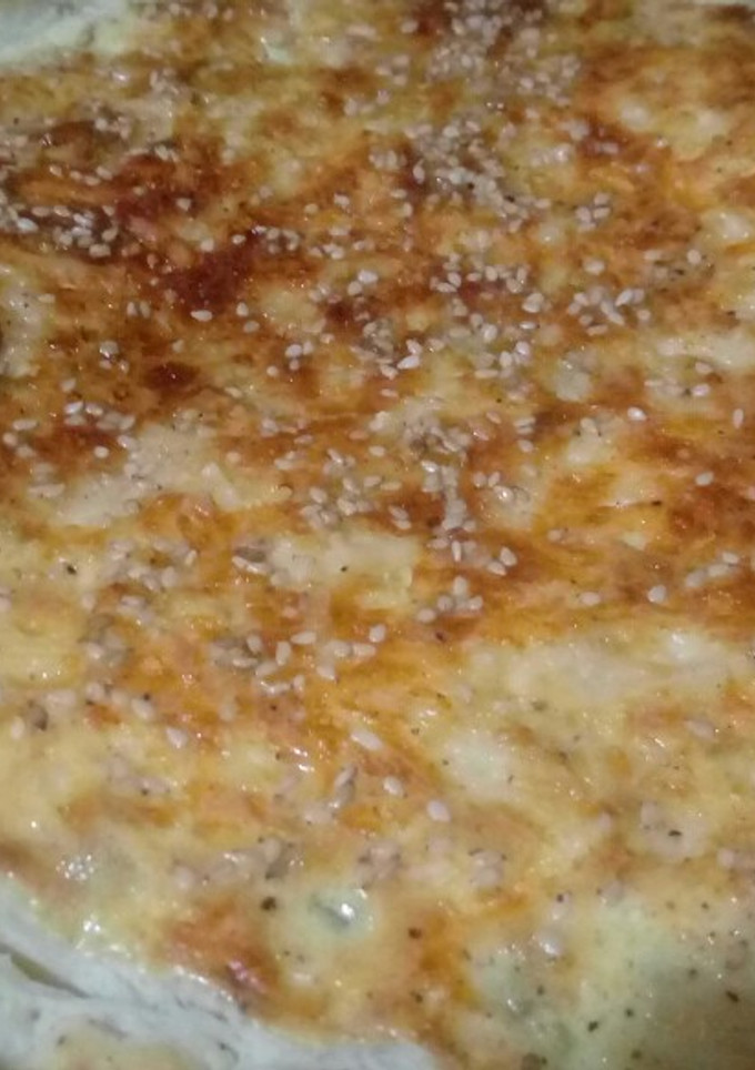 Una foto de Quiche de calabacín y berenjena