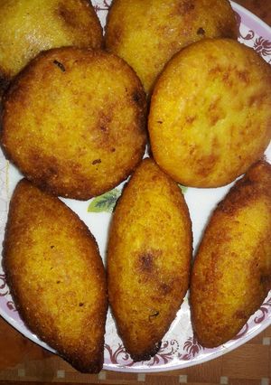 صورة لوصفة كبة الرز المقليه