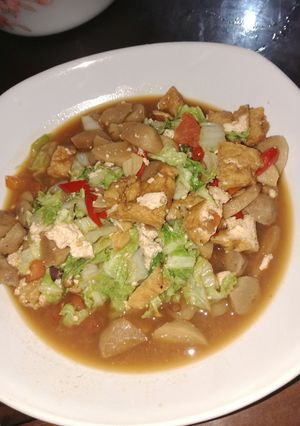 Foto resep Oseng sayur baso tahu