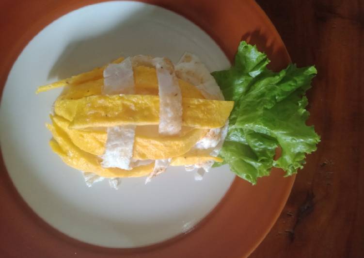 Telur nanas isi abon