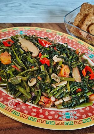 Foto resep Tumis Kangkung Saus Tiram (Tidak Pedas)