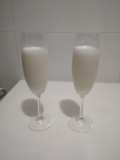 Una foto de Sorbete de limón y cava