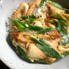 A picture of Chikuwa & Egg Rice Bowl.