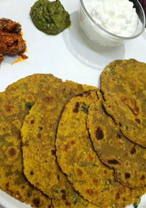 A picture of Rajasthani Korma Roti.