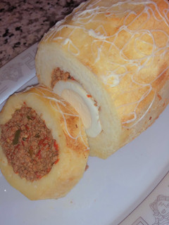 A picture of Stuffed yam.