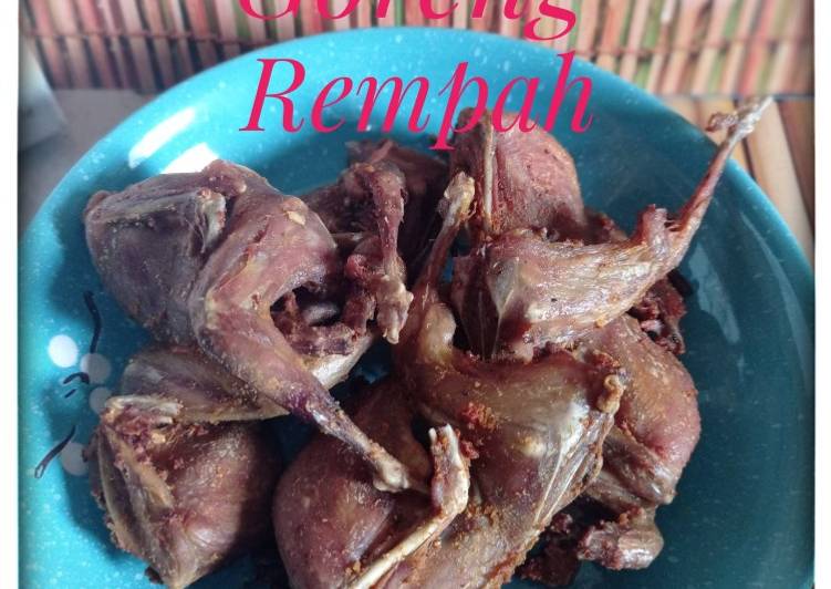 Resep Populer Burung Dara Goreng Rempah Ala Warung