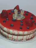 Tarta mojito de fresa