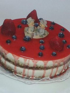 Una foto de Tarta mojito de fresa
