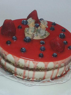 Una foto de Tarta mojito de fresa