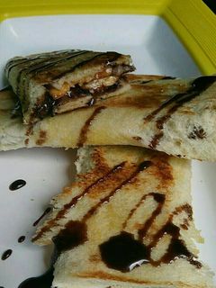 Foto resep Roti bakar pisang coklat