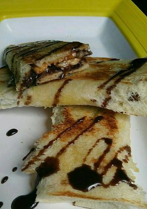 Foto resep Roti bakar pisang coklat