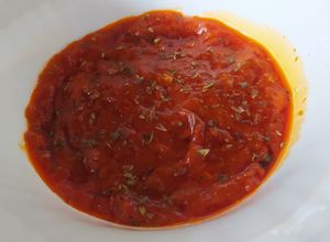 Una foto de Salsa casera para pizza