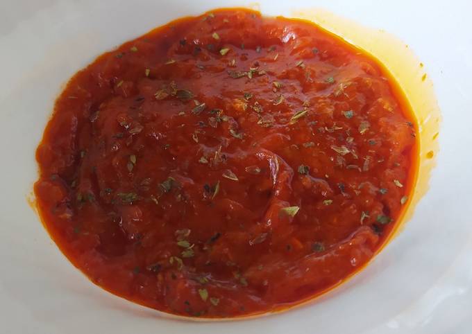 Salsa casera para pizza Receta de Oideas- Cookpad