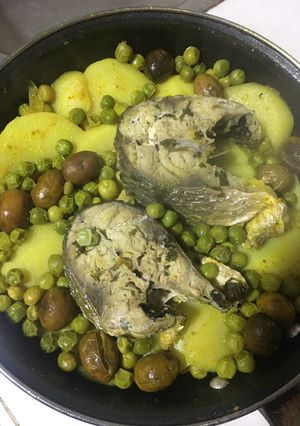 صورة لوصفة طاجين الحوت الغليظ