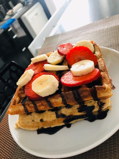 Una foto de Gofres saludables para desayunar🤤