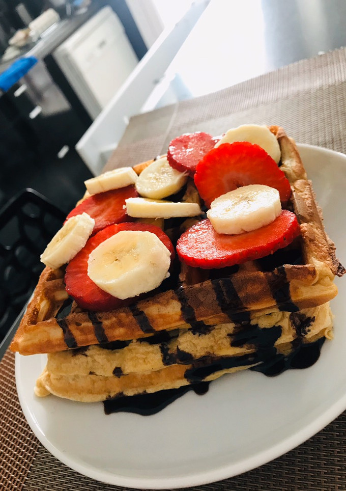 Una foto de Gofres saludables para desayunar🤤
