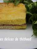 Croque cake comté et viande de grisons