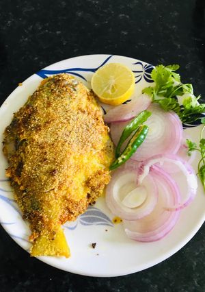 পমফ্রেট রাভা ফ্রাই (Pomfret rava fry recipe in Bengali) রেসিপির প্রধান ছবি