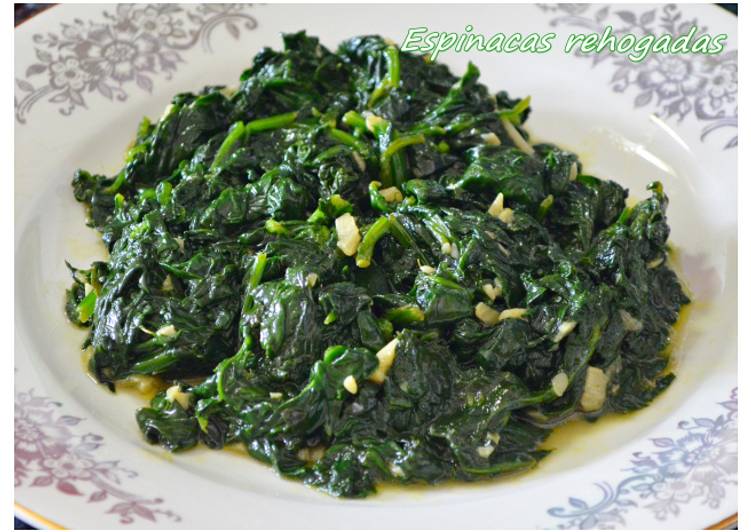 Espinacas rehogadas. (Thermomix)