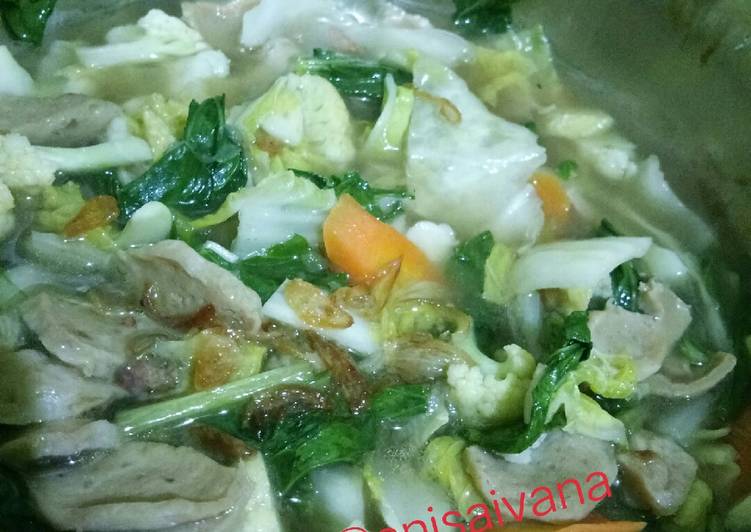 Langkah Mudah untuk memasak Capcay bakso kuah yang sempurna