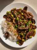 Beef and Edamame Stir-Fry