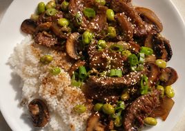 Beef and Edamame Stir-Fry