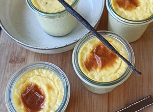 Une photo de Crème aux œufs à la vanille