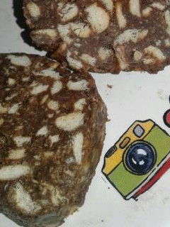 Una foto de Salame de chocolate