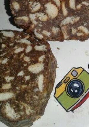Una foto de Salame de chocolate