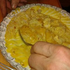 A picture of Peachy Sambal Chicken (Let's go dutch from J Bates).