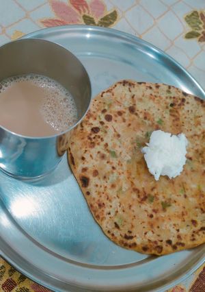A picture of Mooli paratha.