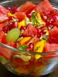 Fruit salad with dry fruits