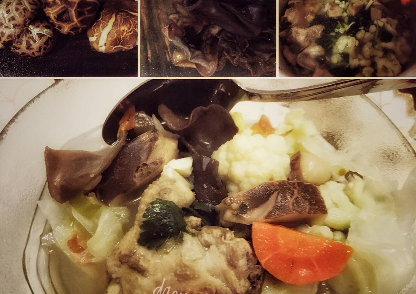 Sup ayam jamur