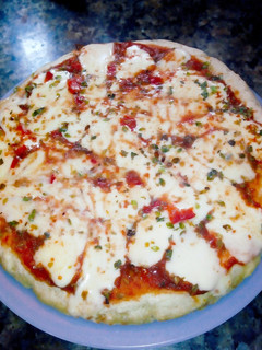 Una foto de Pizza en sartén