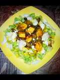 টোফু মাশরুম স্যালাড (tofu mushroom salad recipe in Bengali)