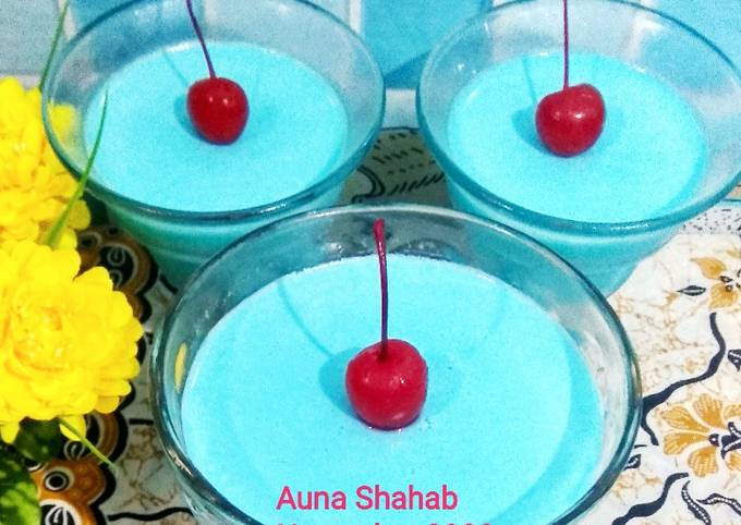 Silky Puding Pop ice (rasa Vanilla Blue)