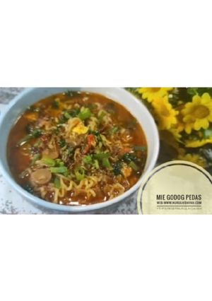 Foto resep Mie Godog Pedas