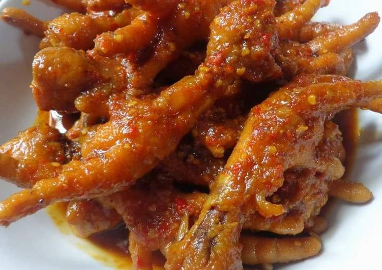 Ceker masak pedas manis