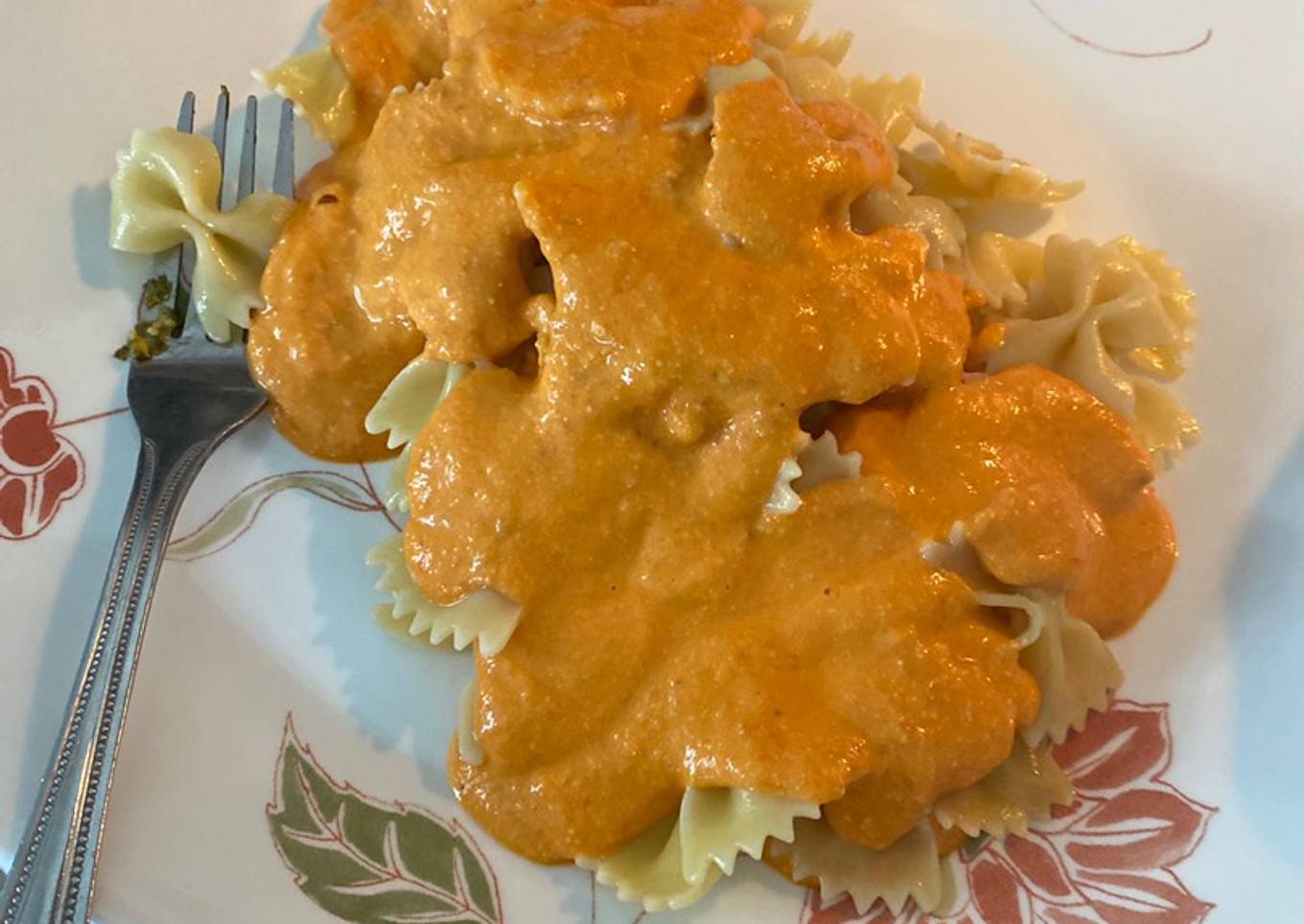 TikTok Feta Pasta - Curry version