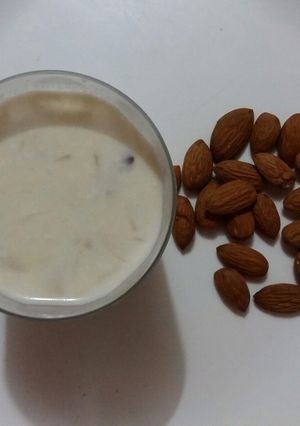 A picture of Badam milk.