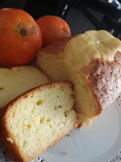Una foto de Budín de mandarina súper fácil para la merienda! SIN LICUADORA